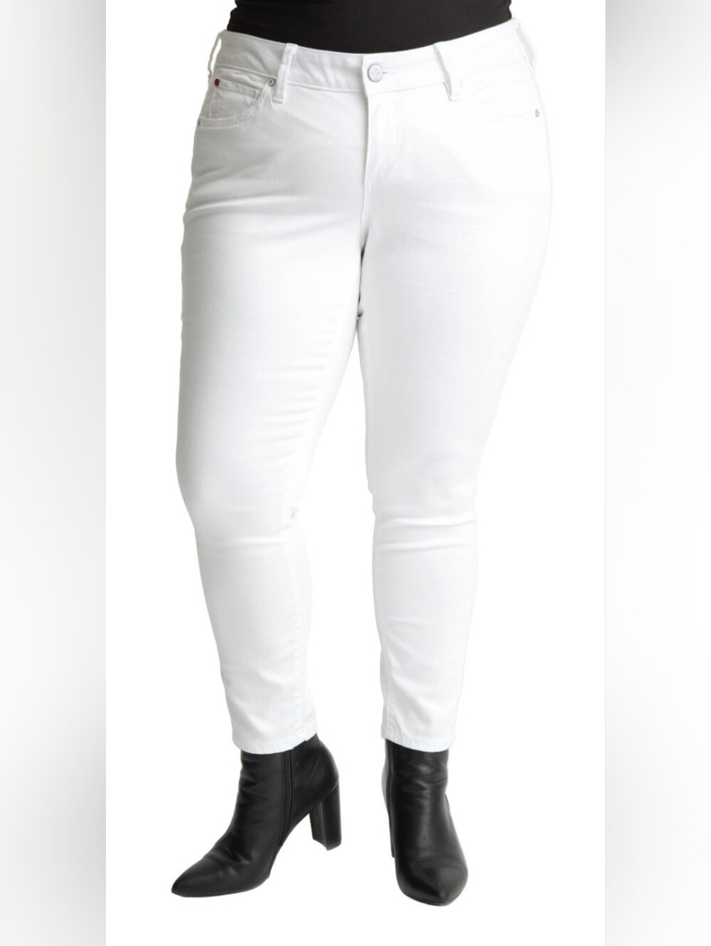Slink Jeans Curvy Off White Ankle Jeans Sz 14. Summer Stretch